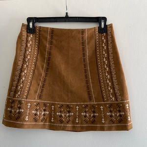 A&F size 2 faux suede skirt